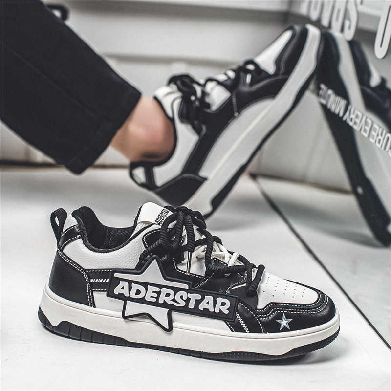 Men Shoes Branded - Round Nose Rubber Sole Cute Sneakers