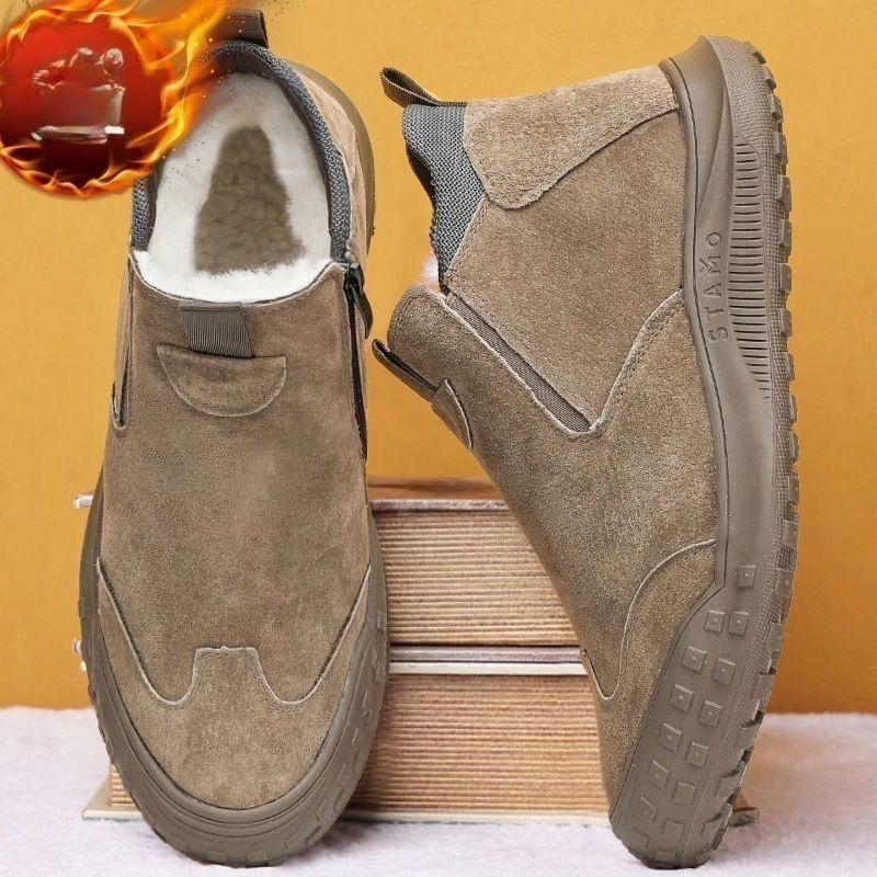 Loafer Slip On Men - Winter Men's Shoes Plush Warm Cotton
