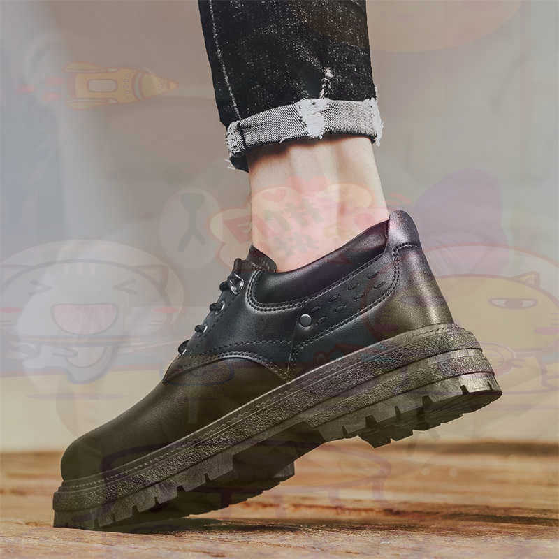Men Shoes White Colour - Dark Natural Leather Fashion Trainers Tennis