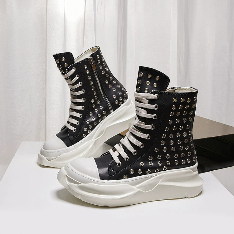 Men Shoes Trainers - Vintage Men Shoes High-TOP Platform Boots