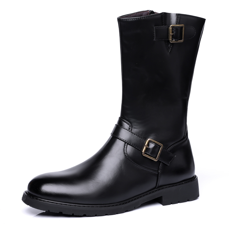 Men Shoes Branded - Men's Fashion High-Top Boot Stage Knigth