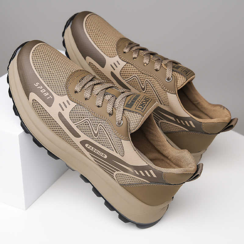 Perforated Lace-up Summer High - Men Shoes Trainers 评论和价格