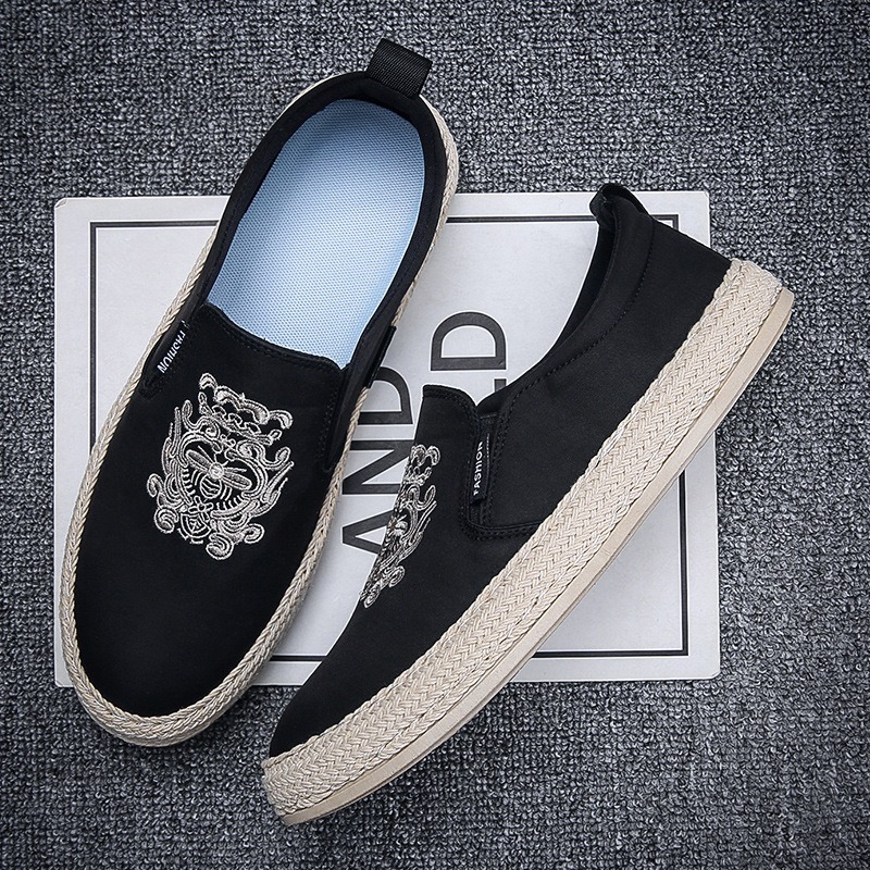 black Breathable shoes for man - Loafer Slip On Men 评论和价格