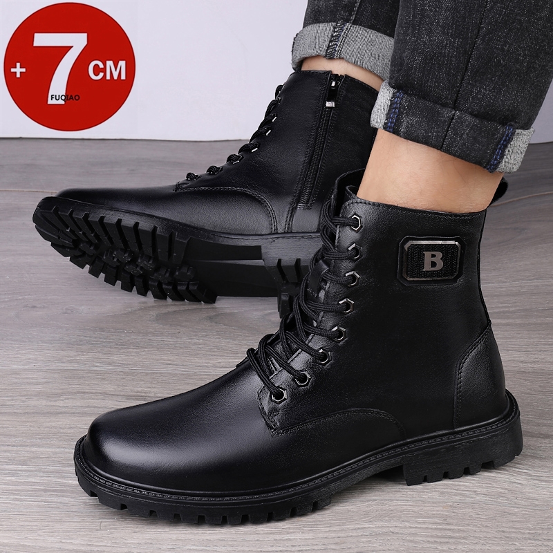 Men's Genuine Leather Elevator - Men'S Shoes Daily Use 评论和价格