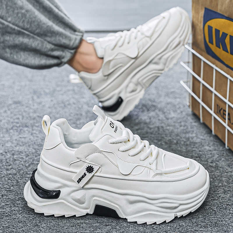 Black Platforme Tennis Man Spo - Shoes Heels Men 评论和价格