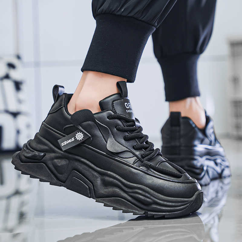 Black Platforme Tennis Man Spo - Shoes Heels Men 评论和价格