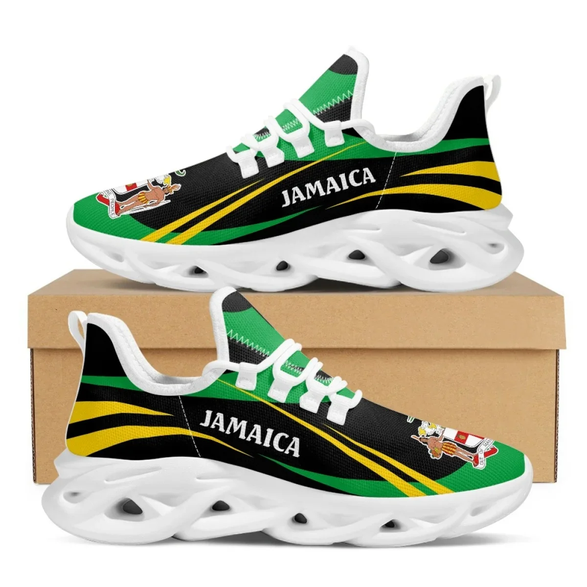 Jamaica Flag Print Shoes Men S - Men Shoes Trainers 评论和价格