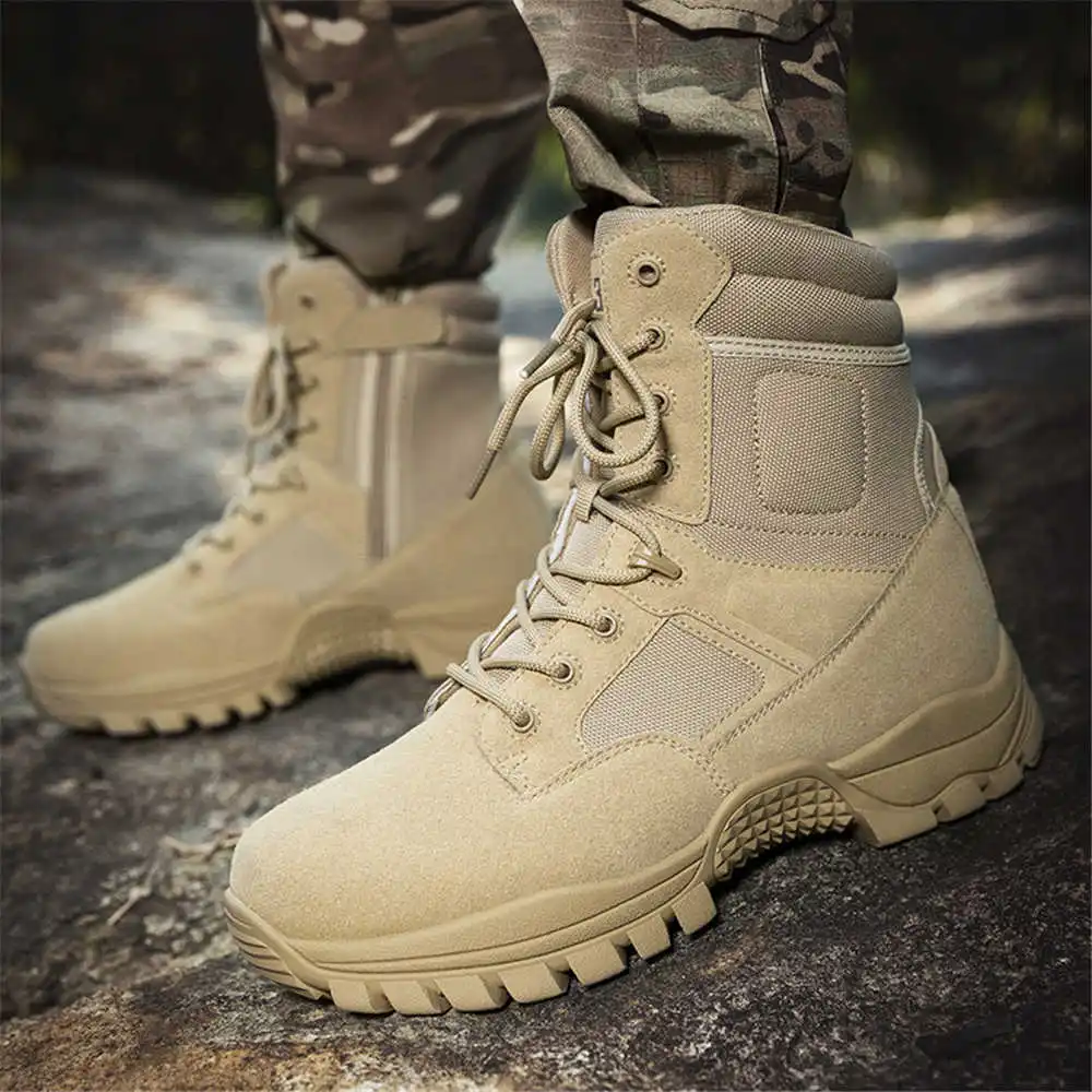 Nonslip Genuine Leather Hiking - Men Shoes White Colour 评论和价格