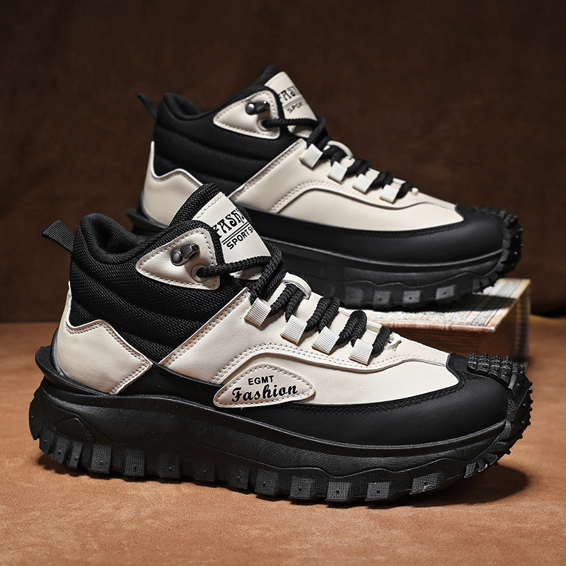 Men'S Black And White Mid Top  - Men Shoes White Colour 评论和价格