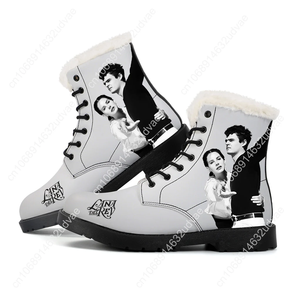 Lana Del Rey Singer Plush Boot - Men Shoes High 评论和价格
