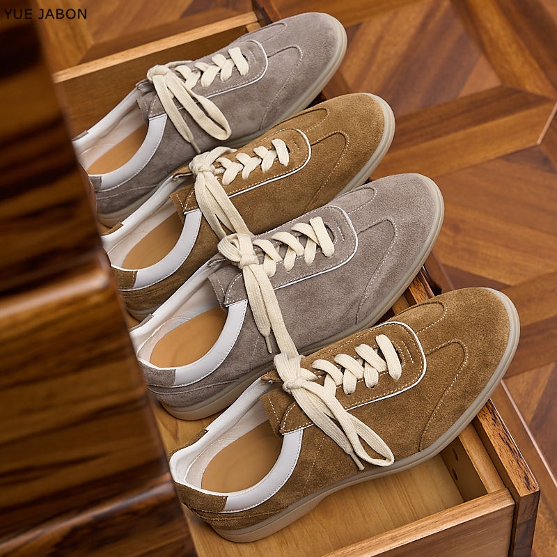 Brown Retro Genuine Leather me - Men Shoes Trainers 评论和价格
