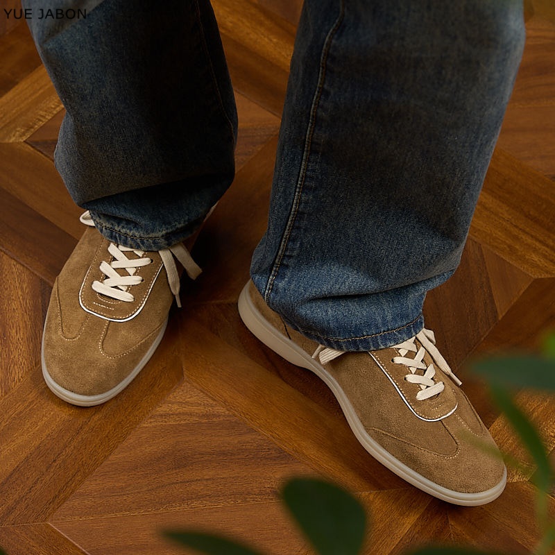 Brown Retro Genuine Leather me - Men Shoes Trainers 评论和价格