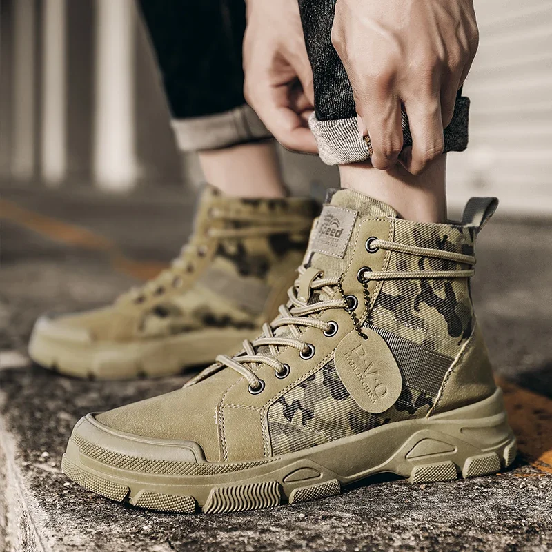 High-Top Boots for Men Autumn  - Men'S Shoes Daily Use 评论和价格
