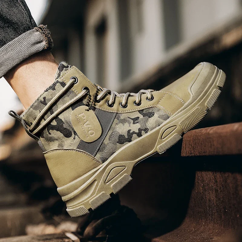 High-Top Boots for Men Autumn  - Men'S Shoes Daily Use 评论和价格