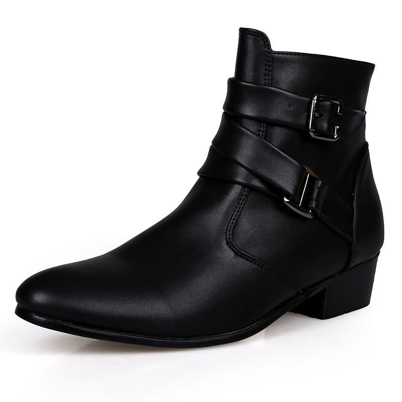 Luxury Men Boots Leather Chels - Men Shoes White Colour 评论和价格