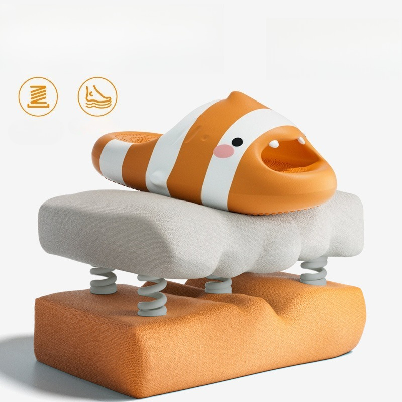 Cute Fish Cartoon Slides Women - Men'S Shoes Cloud 评论和价格