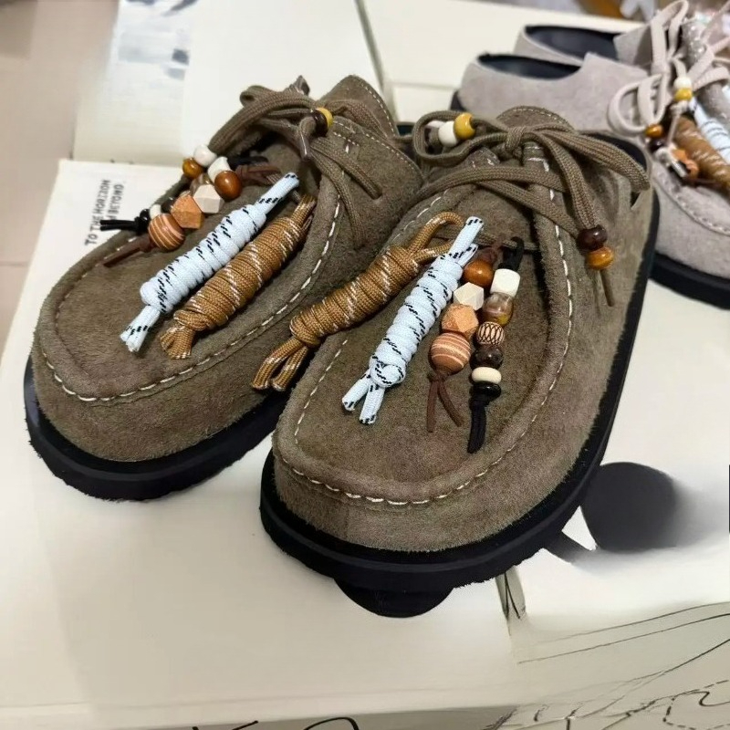 Women Men Clogs Cow Suede Leat - Loafer Slip On Men 评论和价格