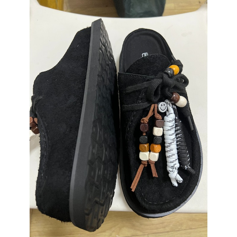 Women Men Clogs Cow Suede Leat - Loafer Slip On Men 评论和价格