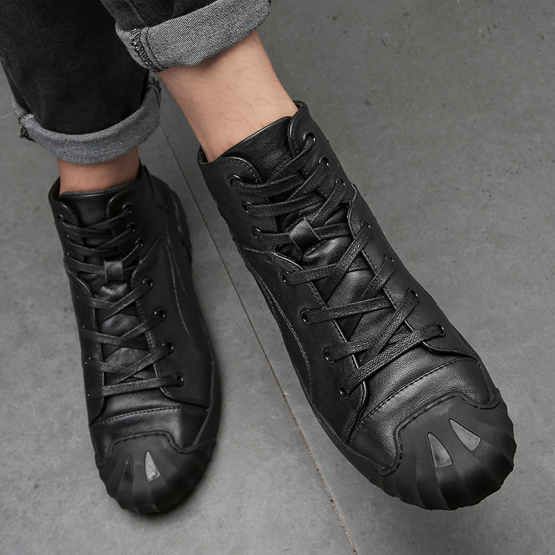 Genuine Leather Casual Short B - Loafer Slip On Men 评论和价格