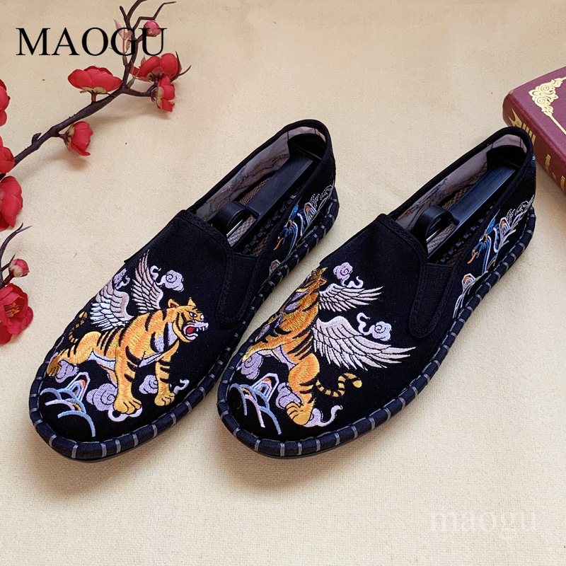 Unisex Chinese Style Embroider - Loafer Slip On Men 评论和价格