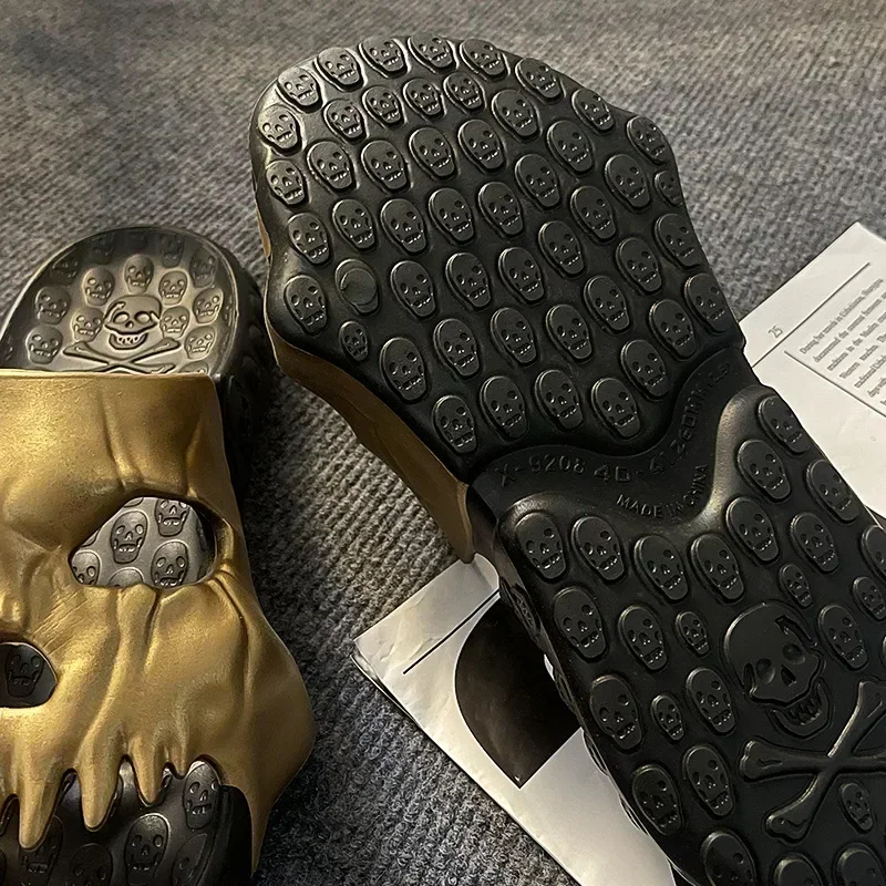 Summer Men Skull Slipper Y2k C - Men'S Shoes Cloud 评论和价格
