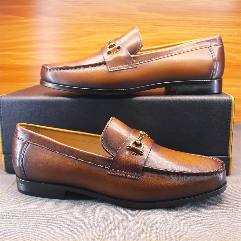 Men's Loafers Dress Shoes roun - Loafer Slip On Men 评论和价格