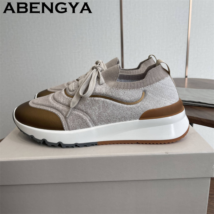 Men New Multicolour Knitted lo - Men Shoes Trainers 评论和价格